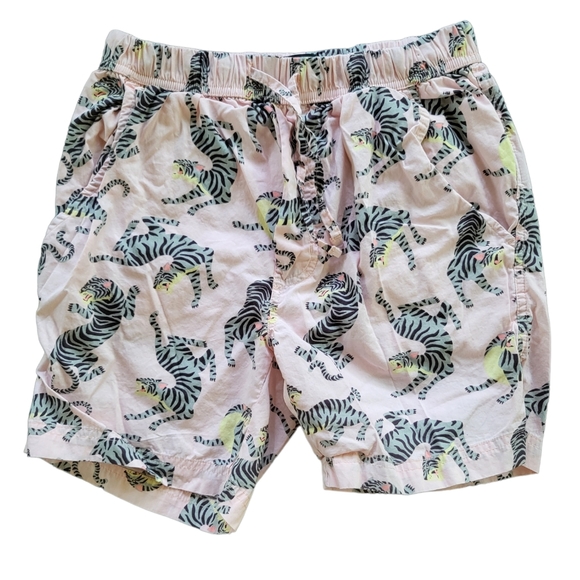 Massive Other - Massive Youth Pink Tiger Cotton Shorts Small